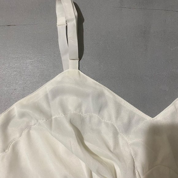 Vintage Figurfit slip dress ivory 36 Tall silky nylon‎ 60s - Picture 3 of 5